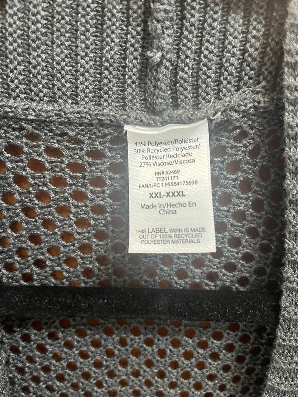 Open-Front Knit Cardigan - Gray - Picture 2 of 2